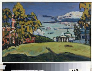 Landgut in Akhtyrka von Wassily Kandinsky