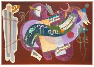 Starr und gebogen von Wassily Kandinsky