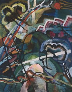 Entwurf I zum Bild mit weißem Rand, 1913