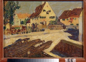 Eine Straße im Sonnenlicht