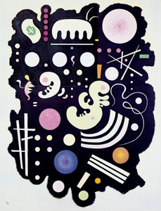 „Buntes Schwarz“ Gemälde von Kandinsky