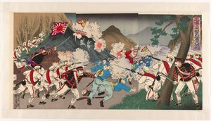 Der Sieg der japanischen Armee beim Angriff auf Pyongyang