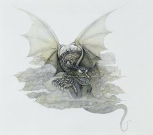 Ein wolkenartiger Drache