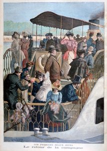 Pariser kehren mit dem Boot vom Land zurück, 1894