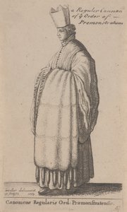 Ein regulärer Kanoniker des Ordens der Prämonstratenser (Canonicus Regularis Ord: Præmonstratensis)