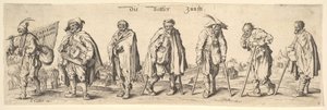 Die Bettlerzunft Die sieben Bettler, 1630 von Wenceslaus Hollar