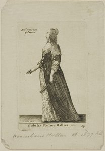 Französische Adelige von Wenceslaus Hollar