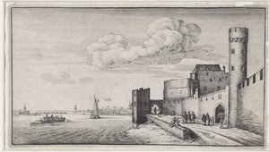Ansicht der Stadtmauern von Köln von Wenceslaus Hollar