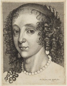 Kopf von Henrietta Maria von Wenceslaus Hollar
