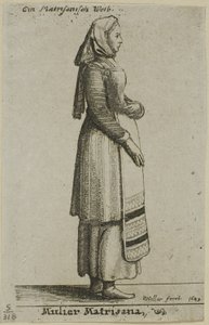 Ungarische Frau von Wenceslaus Hollar