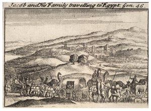Jakob reist nach Ägypten (Zustand 3) von Wenceslaus Hollar