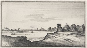 Landschaft mit Blick auf Mülheim von Wenceslaus Hollar