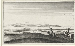Landschaft mit Blick auf die Isle of Wight von Wenceslaus Hollar
