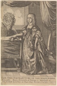 Mary, Prinzessin von Oranien, 1625-77 von Wenceslaus Hollar