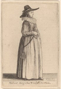 Frau aus Augsburg von Wenceslaus Hollar