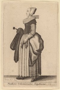 Mulier Coloniensis Exspatians von Wenceslaus Hollar