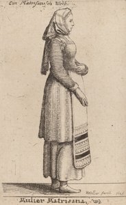 Mulier Matrisana, 1649 von Wenceslaus Hollar
