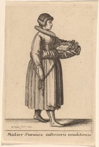 Mulier Svevica Inferioris Conditionis von Wenceslaus Hollar