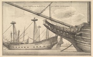 Naues Mercatoriae Hollandicae per Indias Occidentales Niederländischer Westindienfahrer, 1647 von Wenceslaus Hollar