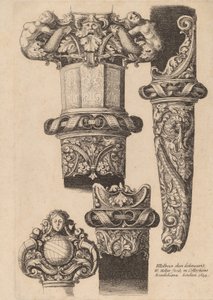 Ornamentation für einen Dolch und eine Scheide von Wenceslaus Hollar