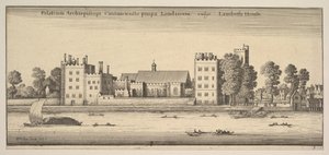 Palatium Archiepiscopi Cantuariensis prope Londinum vulgo Lambeth House Lambeth House: P..., 1647
