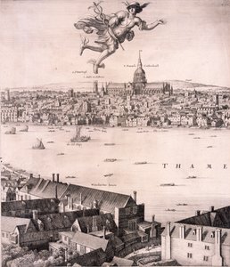 Panoramablick auf London, ca. 1670