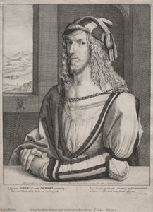 Porträt von Albrecht Dürer im Alter von 26 Jahren von Wenceslaus Hollar