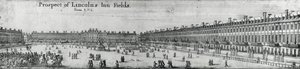 Aussicht auf Lincolns Inn Fields, ca. 1650 von Wenceslaus Hollar