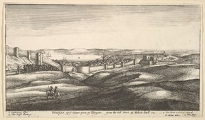 Aussicht auf den unteren Teil von Tanger, vom Hügel westlich von Whitehall, 1669-73