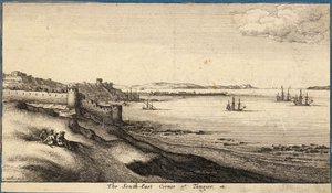 Südost-Ecke von Tanger. Zustand 1 von Wenceslaus Hollar