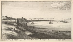 Südost-Ecke von Tanger von Wenceslaus Hollar