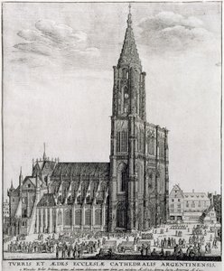 Straßburger Münster, 1645 von Wenceslaus Hollar