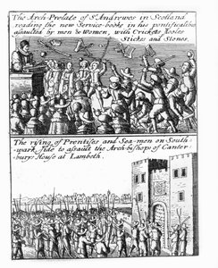 Der Erzbischof von St. Andrews predigt in Schottland; Aufstand der Lehrlinge und Seeleute im Lambeth Palace
