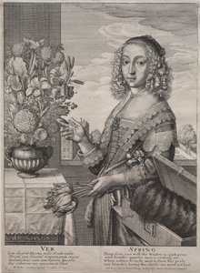 Die vier Jahreszeiten: Frühling von Wenceslaus Hollar