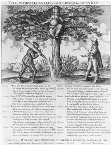Die Welt wird durch Meinung regiert und beherrscht von Wenceslaus Hollar