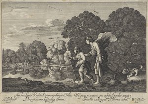 Tobias und der Engel von Wenceslaus Hollar