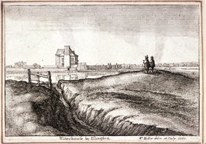Ansicht des Gebiets um New River Head, Finsbury, London, 1665