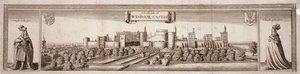 Ansicht der Südseite von Windsor Castle, Berkshire, ca. 1660 von Wenceslaus Hollar