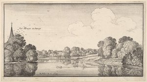 Ansichten der Landschaft in der Nähe von Albury, Surrey, 1645