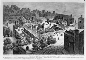 Winchester House, Southwark um 1649, veröffentlicht 1812