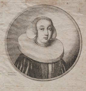 Frau mit Mühlstein-Krause, 1644 von Wenceslaus Hollar