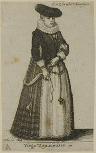 Junge Zürcherin von Wenceslaus Hollar
