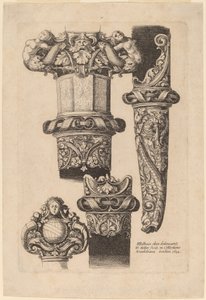Verzierung für einen Dolch und eine Scheide von Wenceslaus Hollar after Hans Holbein the Younger