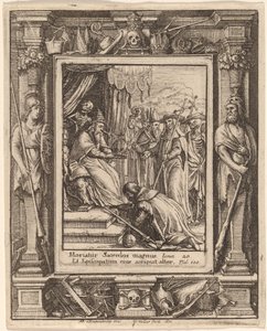 Der Papst von Wenceslaus Hollar after Hans Holbein the Younger after Abraham van Diepenbeeck