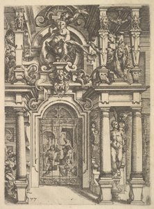 Ornamentplatte aus Architettura, 1598