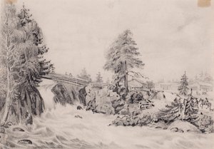 Fluss-Stromschnellen von Werner Holmberg