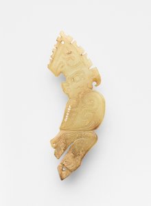 Endstück in Form eines Vogels, ca. 1300-1050 v. Chr. von Western Zhou Dynasty Chinese School