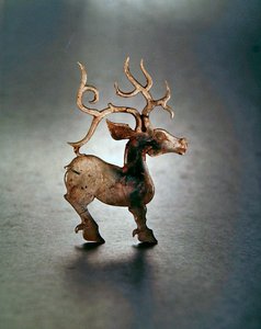 Hirsch von Western Zhou Dynasty Chinese School