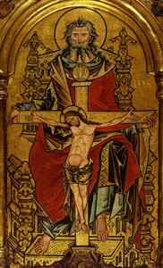 Altarbild mit der Dreifaltigkeit von Westphalian Master