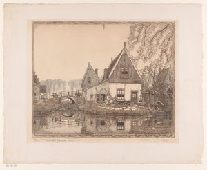 Das nette Schleusentor von Wijnand Otto Jan Nieuwenkamp (signed by artist)